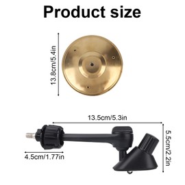 Car Crash Cymbal Air Vent, 5.4x5.4 Inch Mini Drum Cymbal for Car Vent Stainless Steel Funny Automotive Decoration for Vehicles to Make Driving More Fun