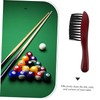 Kisangel Billiards Cleaning Brush Pool Table Necessity PVC Brush Hair