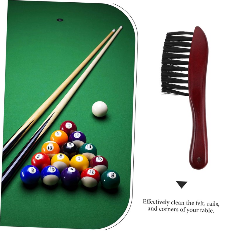 Kisangel Billiards Cleaning Brush Pool Table Necessity PVC Brush Hair