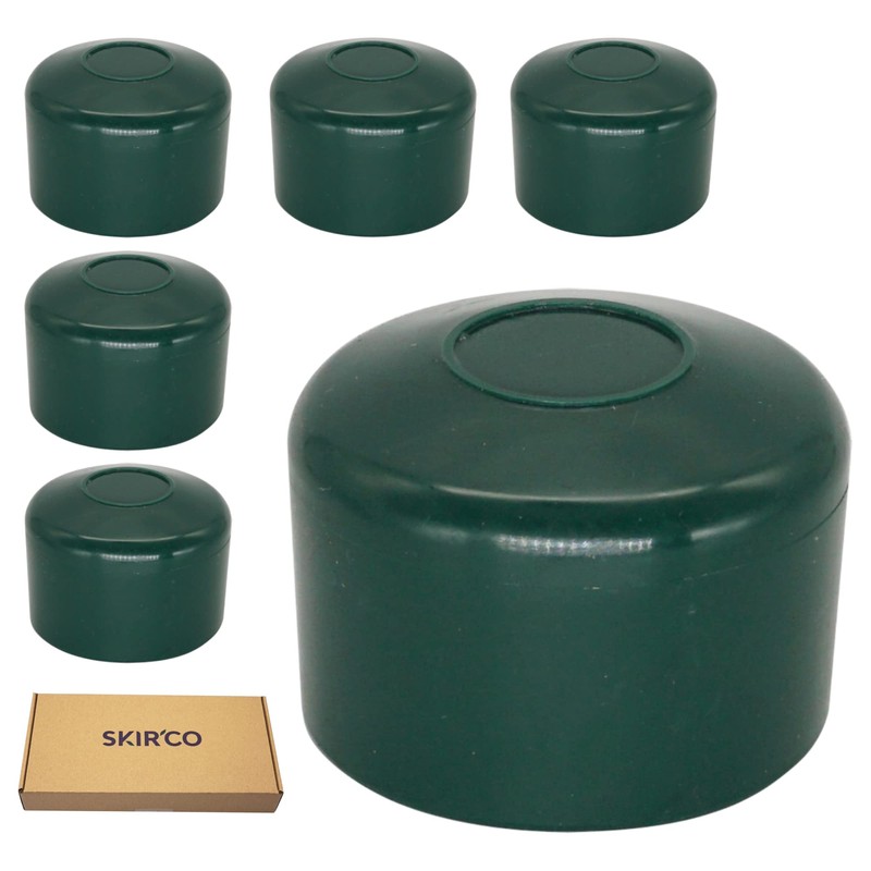 SKIR'CO RAL 6005 Fence Post Caps Round 45 mm Green