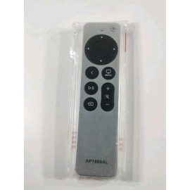 For Apple Replacement For Apple TV Siri Remote Control Model AP1868AL Silver