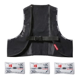 BURTLE AC350S 35 F Air Craft Freezer Vest & Ice Pack Set for Spring and Summer Black
