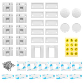 Baby Safety Magnetic Cabinet Lock, 10 Locks with 2 Keys, Magnetic Child Lock, Drawer Lock Invisible for Cupboard and Drawers