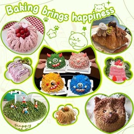 Suuker Juego de 3 piezas de puntas de tubería de hierba, puntas para decorar pasteles, puntas para glaseado y decoración de cupcakes, pasteles, galletas y decoración (233 234 29)