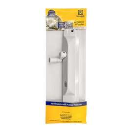 Remsafe Window Winder with Stainless Steel Chain White, Lockable Key, Awning Window Restrictor, Child Safety Lock, Adjustable Opening for Flexible Use, Security & Ventilation for Home School Office