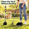 Long Handle Metal Dog Pooper Scooper Set with Rake, Spade