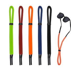 VTYTZZ Pack of 5 Sports Glasses Strap, Floating Glasses Strap, Men's Retainer Strap, Waterproof, Neoprene Elastic Sports Glasses Strap, for Water Sports, Boating, Kayaking, Surfing, Men and Women