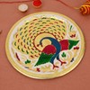 Karwa Chauth/Karva Chauth Special Decorative Puja/Pooja Thali/Platter with Beautiful Peacock