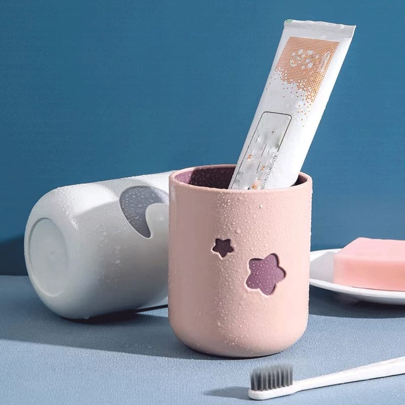 Rabyleo Two-Color Lucky Pair Cup Bathroom Toothbrush Cup Household Cartoon