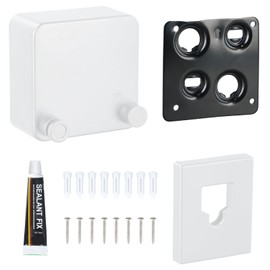 Retractable Washing Line Wall Mounted 4.2 m Adjustable Rope Drying Clothes Stainless Steel Rope Stainless Steel Retractable Washing Line for Balcony Laundry Room Bathroom