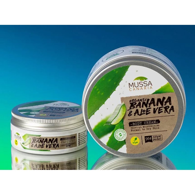 Mussa Canaria Vegan Aloe Vera Body Cream Travel Size 70ml