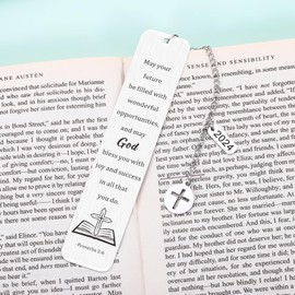 Baptism Gifts for Women Men -Bookmarks Gifts for Goddaughter Godson First Communion Christening Gift for Girls Boys Bible Accessories for Teen Christmas Stocking Stuffers Birthday Gifts for Her Him