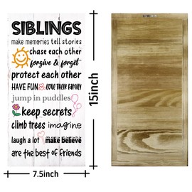 Siblings Room Rules, Home Rules Signs Decor, Make Memories Tell Stories, Kids Room Decor Unisex, Room Rules Sign, Brother And Sister Memories Wall Decor, Kids Room Decor, Playroom Rules Sign