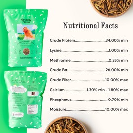 Grubblies - Black Soldier Fly Larvae for Chickens - Chicken Treats Grown in The US and Canada - for Strong Eggshells and Healthy Feathers - Grubblies Hometown Harvest 5LB