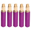 5pcs Travel Spray Bottles Eletrolytic Aluminium 12ml Refillable Perfume Bottles