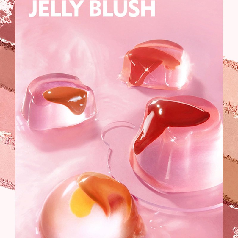 Blush Lip Stick - Cream Blush Stick Eyeshadow Makeup,Jelly Texture