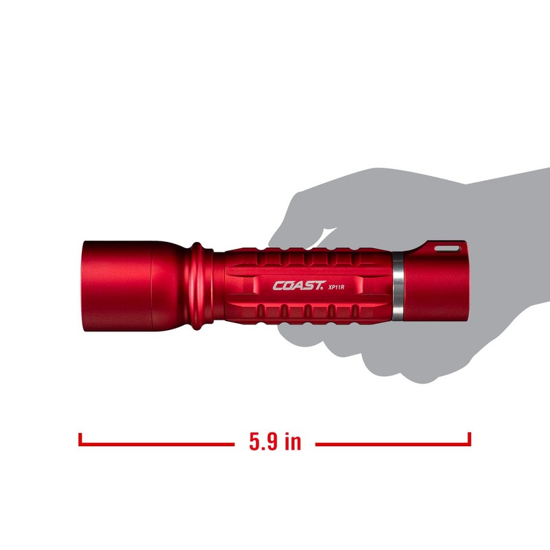 Coast XP11R 2600 Lumen USB-C Rechargeable LED Flashlight with Slide