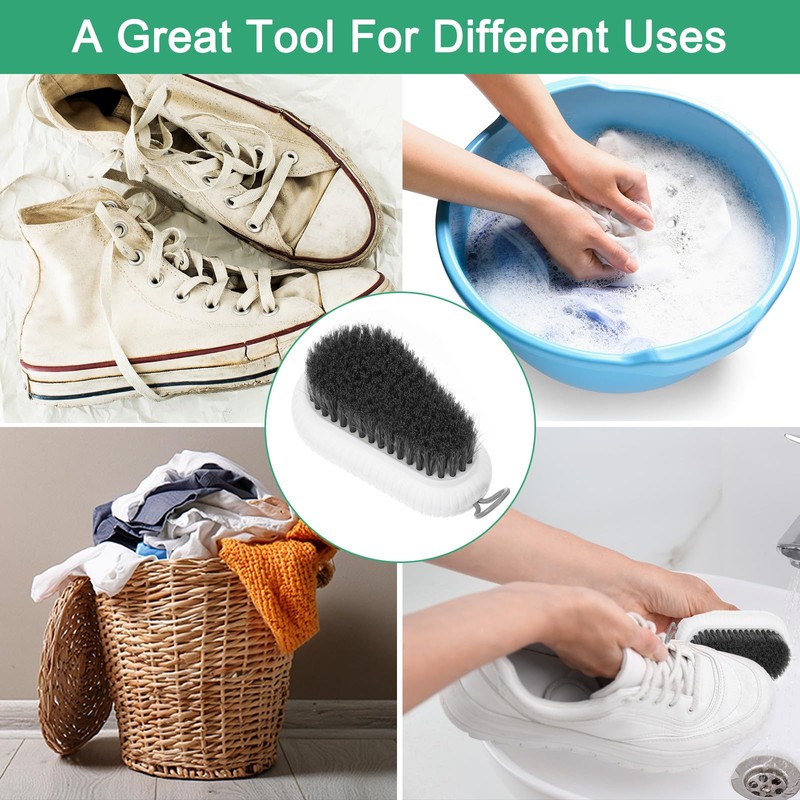 PATIKIL Laundry Scrub Brush Cleaning Soft Brush with D Handle