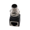 HangTon M12 auf RJ45 Netzwerkadapter, 8 pin A-Code Stecker für