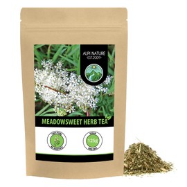 Meadowsweet Infusion (125g, 4.4 oz), Meadowsweet Tea, Cut, Gently Dried, 100% Pure and Natural for The Preparation of Tea, Meadowsweet Herbal Tea