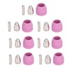 21Pcs/Set Plasma Cutter Torch Consumables Electrode Nozzle Cups Kit for