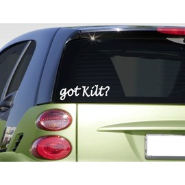 EZ-STIK Got Kilt? DecalF062 Scotland Scottish Bagpipe Car 8" Sticker