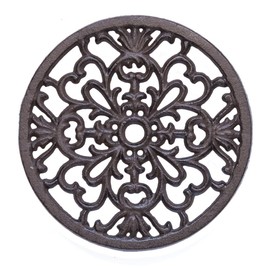 Marvells Cast Iron Decorative Round Circular Kitchen Trivet