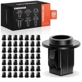 A-Premium 50 PCS Fender Liner Flare Screw Grommets Clips Compatible with Nissan Rogue, Murano, Armada & Infiniti QX80, QX50, QX56, QX70, FX35, FX37, FX50, EX35, EX37 - for 8mm X 8mm Hole