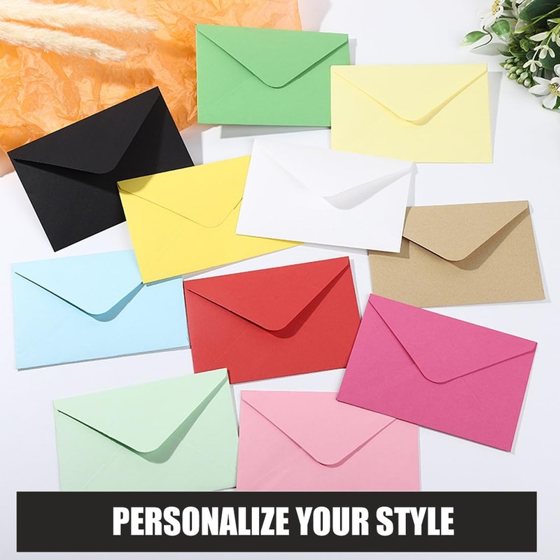 50 Pieces Colorful Mini Envelopes Envelopes Colorful Envelopes for DIY