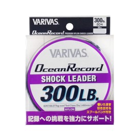 Maurice VARIVAS Leader Balivas Ocean Record Shock Leader, Nylon, 98.4 ft (30 m), No. 80, 300 lbs, Misty Purple