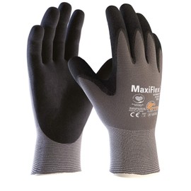 10 Pair MaxiFlex Ultimate nitrile foam palm coated work gloves, Size:M