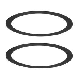 M METERXITY 2-Pack Goof Rings for 3 Inch Recessed Lights, 3" ID 3.5" OD Durable Steel Trim Ring Flush Mount Black Can Light Trim Ring Cover for Ceiling Can Downlights