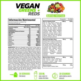 Forzagen | Vegan Greens + Reds 270 G | Vitaminas Y Fibra Sabor Mixed Berry