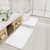 LOCHAS Bathroom Rugs Sets 2 Piece, Soft Non Slip Bath