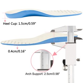 Inserts for Vionic Shoes Replacement, Arch Support Orthotic Insoles for Women (Size: S)