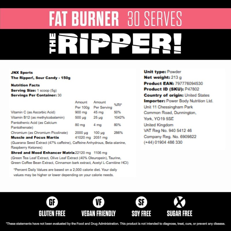 Tambeeze JNX The Ripper C 30 Servings | High-Performance Pre-Workout