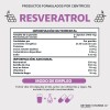 Suplemento Alimenticio Resveratrol 100% Vegano 180 Cápsulas