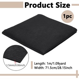 PH PandaHall Black Water Drawing Cloth, Wool Chinese Calligraphy Mat Reusable Drawing Felt Mat Painting Felt Desk Pad for Xuan Paper Painting Calligraphy Practicing Beginners, 100x71.5cm