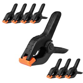 Spring Clamps,8 Pcs Plastic Spring Clamps Heavy Duty Spring Clamps Clamps Set Clamps Small clamp Long Photo Cloth clamp Background Fabric Clip Photo Clip for Photo Studio Woodwork Artwork