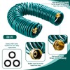 Pangda 50 Ft x 3/8'' Coil Garden Hose EVA Recoil