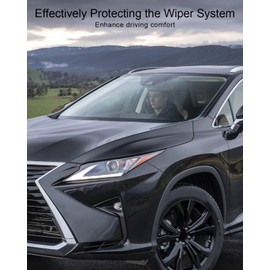 ULZOZN Front Windshield Wiper Cover Fit for Nissan Murano 2015 2016 2017, LH and RH Decorative Cover Replace 66894-5BC0A 66895-5BC0A, Front Fender Cover