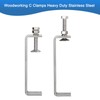 2 Pack 304 Stainless Steel C Clamps with 120mm/4.72" Stable