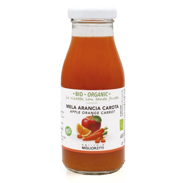 Agricola Miglioretti 200ml 100% Organic Orange Carrot and Apple Juice