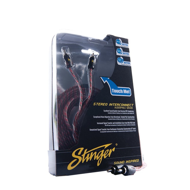 Stinger SI429 2-Channel RCA Connection Cable For Stinger Amplifier Kit