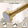 BRIOFOX Shower Curtain Rod Adjustable 18-64 Inch, Stainless Steel Spring