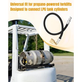 Forklift LPG Propane Hose Fit for Propane-Powered Forklifts, Designed for Use With LPG Gas Tanks, 34" with Female Coupler Connector