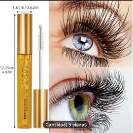 Sérum para Crecimiento de Pestañas y Cejas 3x1 | Pack de 3 Piezas | Hidratante y Nutritivo con Péptidos, Colágeno y Vitamina E | Resultados Visibles en 4 Semanas
