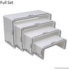 EPOSGEAR Nesting Plinths Clear or Coloured Acrylic Plastic Retail Riser
