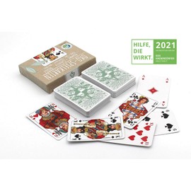 TS Spielkarten Rummy Card Game Eco with French Image - Card Set for Skat Poker MauMau, High-Quality Rummy Cards