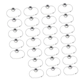 Healvian 25pcs Bezel Bracelet Blank Trays with Dome Cabochons for Jewelry Making Stylish Jewelry Accessory for Unique Designs